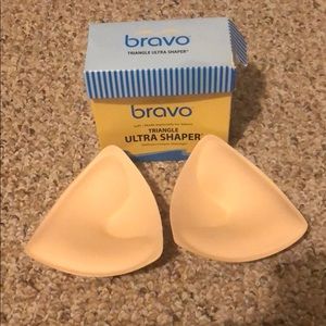 Bravo triangle bikini bra inserts / push up pads